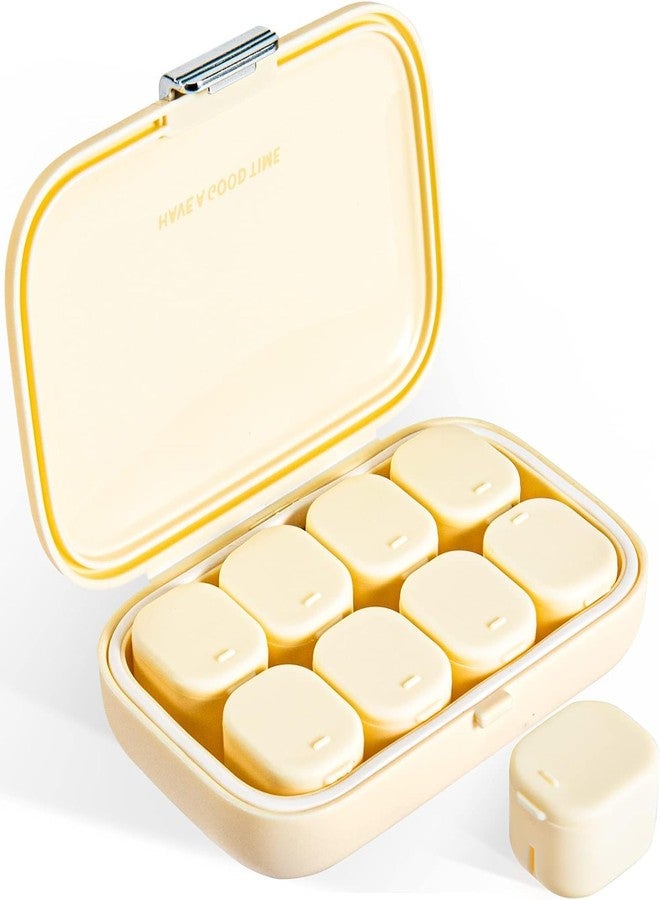 KRUPAVI Pill Medicine Organizer Storage Box - Moisture Proof, Made of Food Grade Cereal Fiber, BPA Free, Ideal for Travel, Pocket, Purse, Daily Pill Case, Portable Medicine Vitamin Holder Container - Image 1